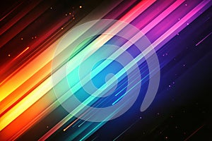 Vibrant gradient lines create dynamic background with colorful hues