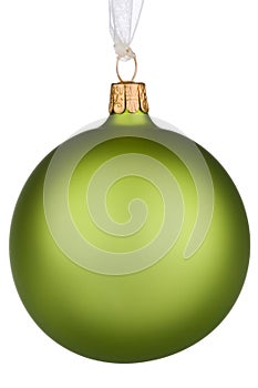 Vibrant green Christmas Bauble