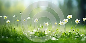 Spring Meadows: A Flourishing Field of Daisies photo