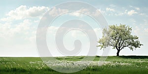 Spring Meadows: A Flourishing Field of Daisies photo