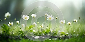 Spring Meadows: A Flourishing Field of Daisies photo