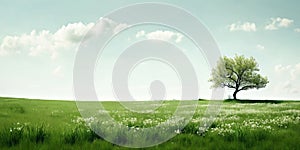Spring Meadows: A Flourishing Field of Daisies photo