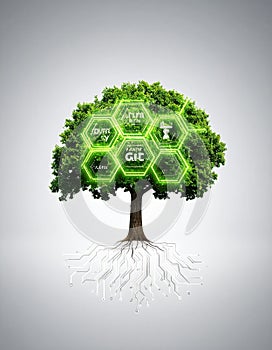 Green Tech Tree with a Digital Software Ecosystem