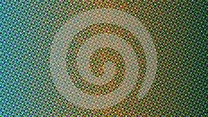 Vibrant halftone dot pattern background with gradient color transition effect