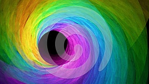 Vibrant Happy Colorful Rainbow Swirl Abstract Fractal Background