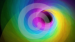 Vibrant Happy Colorful Rainbow Swirl Abstract Fractal Background