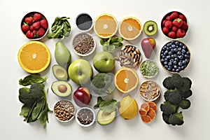 Vibrant Healthy Food Spread