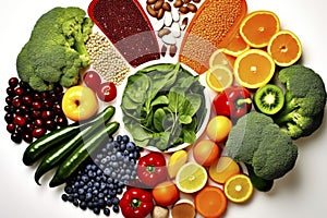 Vibrant Healthy Food Spread