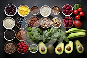 Vibrant Healthy Food Spread