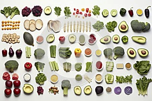 Vibrant Healthy Food Spread