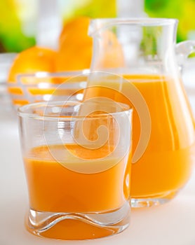 Vibrant healthy orange juice