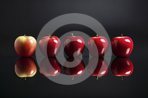 Vibrant and Healthy Red Apple