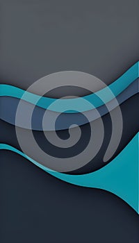 vibrant horizontal banner with a teal-blue and slate-gray backdrop featuring contemporary waves