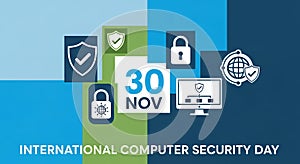 International Computer Security Day Illustration
