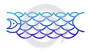 Dynamic Wavy Lines Background, Abstract Flowing Texture Design, vector design Generative AI