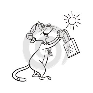 Graceful Panther Flapping While Lock Picking photo