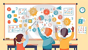 Kids Solving Math Problems