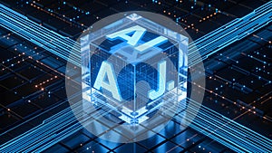 Neon AI Cube: Illuminating the Future of Digital Intelligence