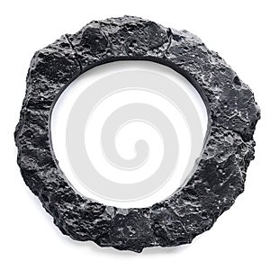 Vibrant Image of a Photo Asteroidbelt, Isolated on a White Background