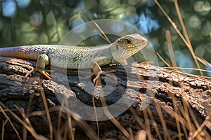 Vibrant image of Podarcis Siculus lizard, natures colorful marvel