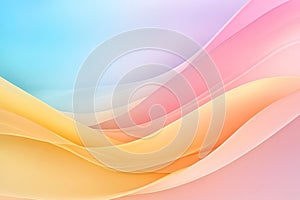 Colorful Waves on Abstract Bright Background in 3D Style AI Generation