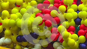 Colorful Molecular Model Abstract