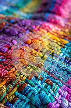 Colorful Crocheted Blanket