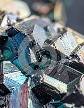 Vibrant Iridescent Mineral Texture