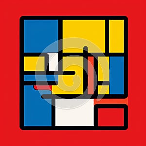 Vibrant Kolsch Logo Inspired By Mondrian: Abstract Pop Culture References photo