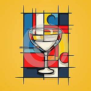 Vibrant Kolsch Logo Inspired By Mondrian: A Frustration In Colors photo