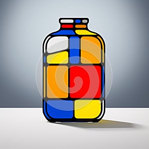 Vibrant Kolsch Logo With Mondrian-inspired Colors photo