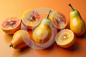 Vibrant Korlan Fruit Still Life