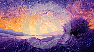 Vibrant Lavender Fields