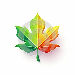 Vibrant Leaf Icon Pattern For Organic Ui Design photo