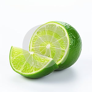 Vibrant Lime With Cut: A Poetcore-inspired High-key Lighting Composition