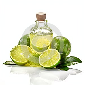 Vibrant Lime Product Photography With White Background