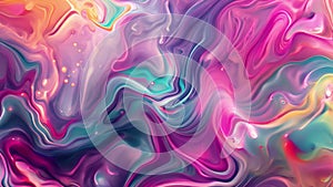 Vibrant Liquid Colors Swirl