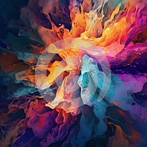 Vibrant Liquid Splash Wallpaper With Ethereal And Dreamlike Atmosphere photo