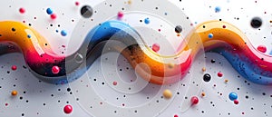 Vibrant Logic Waves Ã¢â¬â Engage Your Mind in Colorful Puzzles. Concept Brain Teasers, Colorful photo