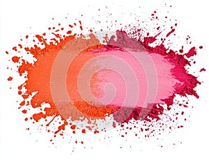 Vibrant makeup powder explosion