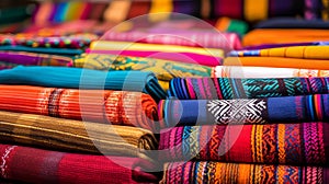 Vibrant mexican textile patterns. sarapes, huipils, and colorful designs from mexico