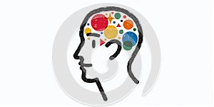 A vibrant mind bursts with creativity, imagination flowing freely, shaping ideas into unique visions and innovative concepts photo
