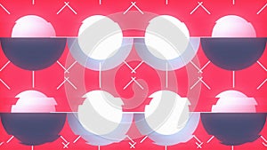 Abstract Geometric Glitch Circle Pattern