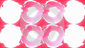 Abstract Glitch Circle Geometric Pattern