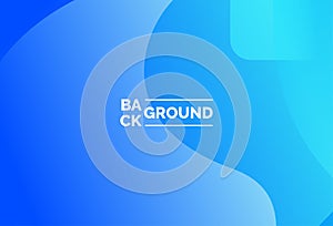 Abstract Blue Gradient Background with Modern Fluid Shapes