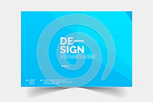 Modern Abstract Blue Design Banner Template