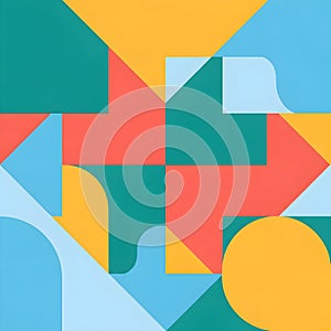 Colorful Abstract Geometric Pattern Background