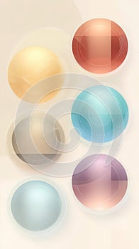 Abstract Gradient Circles with Modern Design Elements