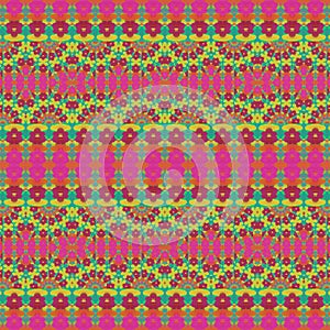 Vibrant Multicolored Geometric Seamless Pattern