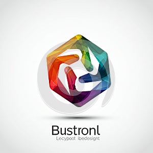 Rounded square icon featuring three white symbols: a monitor with code brackets, a